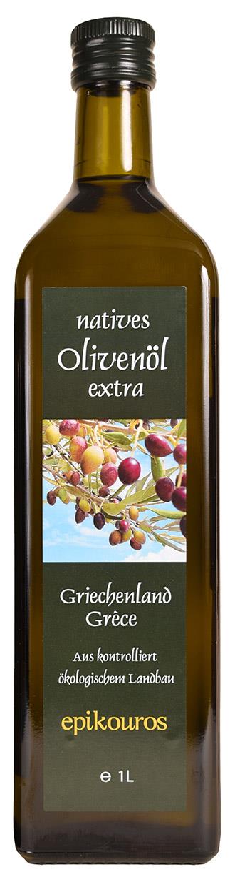 Olivenolie, Ekstra Jomfru, Økologisk, 1 L